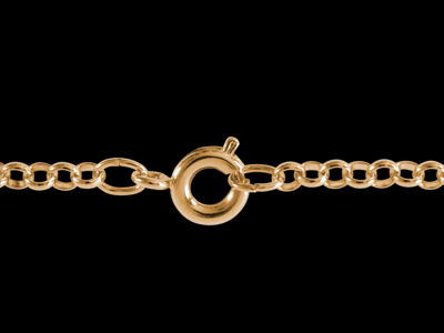 zartes Rosegold Kettchen mit Schließe Bild 2